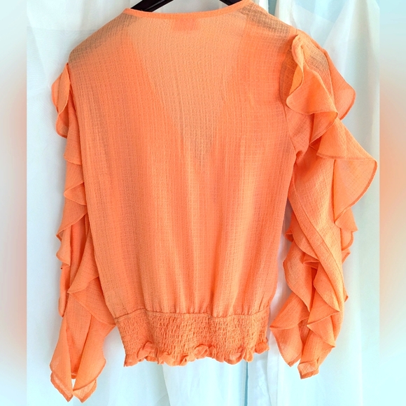 Pink Lily Ruffle Top - Picture 2 of 3